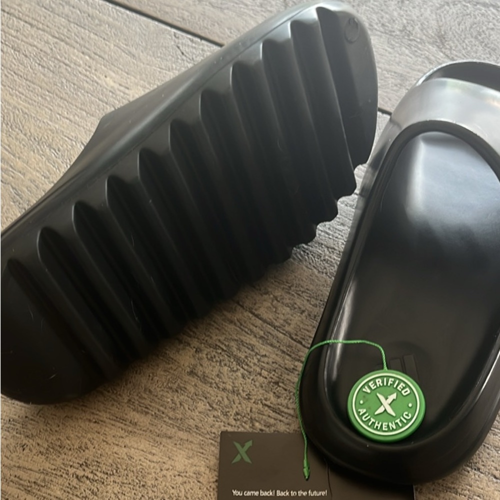 Yeezy black slides. Size 10.